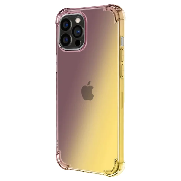 Silicone case Gradient Design Iphone 14 Pro, gold 1