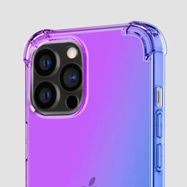 Silicone case Gradient Design Iphone 14 Pro, pink 2