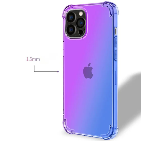 Silicone case Gradient Design Iphone 14 Pro, pink 3