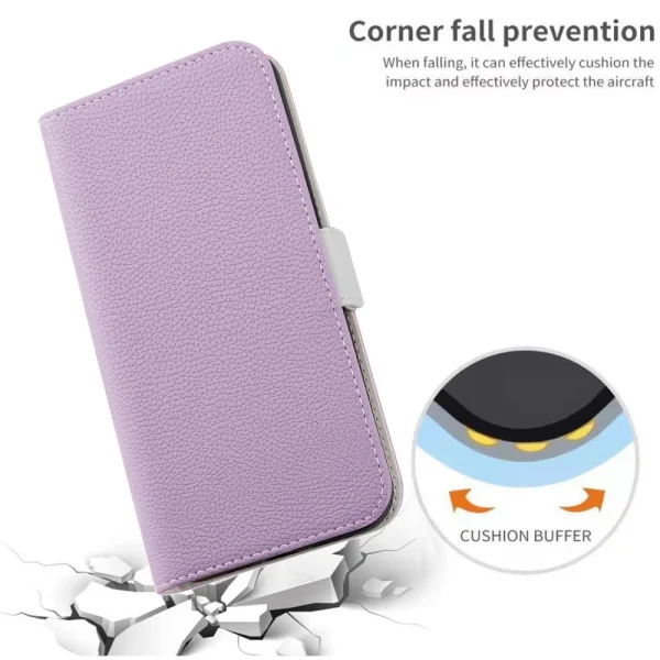 Калъф Тефтер Candy Color за Iphone 14 Pro, лилав 4
