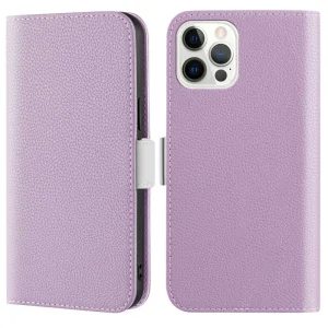 Калъф Тефтер Candy Color за Iphone 14 Pro, лилав