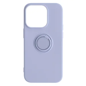Силиконов Калъф Silicone Ring за iPhone 14 Pro, Лилав