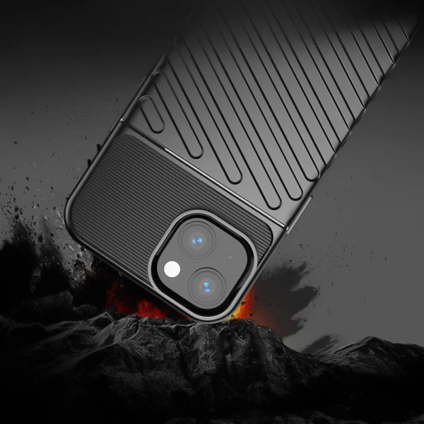 Thunder Silicone Case for iPhone 14, Black 5