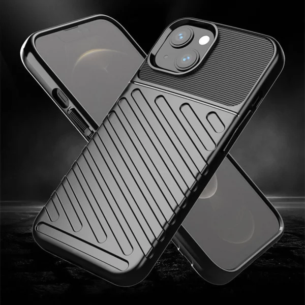 Thunder Silicone Case for iPhone 14, Black 2