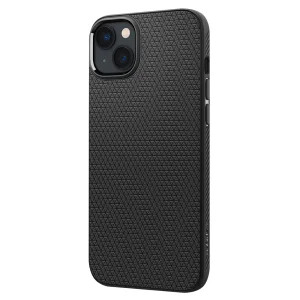 Shockproof Spigen Liquid Air Case for iPhone 14 Plus, ACS04891, Matte, Black 4