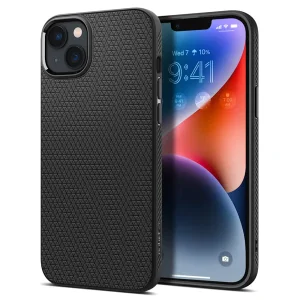 Удароустойчив Калъф Spigen Liquid Air за iPhone 14 Plus, ACS04891, Matte, Черен