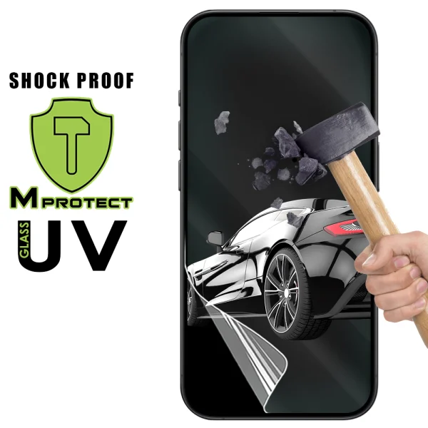 Изрязване UV FLEXIBLE Glass Hydrogel Protector, Shock Proof, за всеки телефон 1