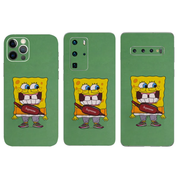 Custom Cut Phone Film Protector (Back), SpongeBob 1