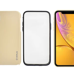 360 Градуса Калъф за iPhone XR (6.1), Златист