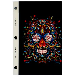Custom Cut Phone Film Protector (Back), Colorful Skull 3D 3