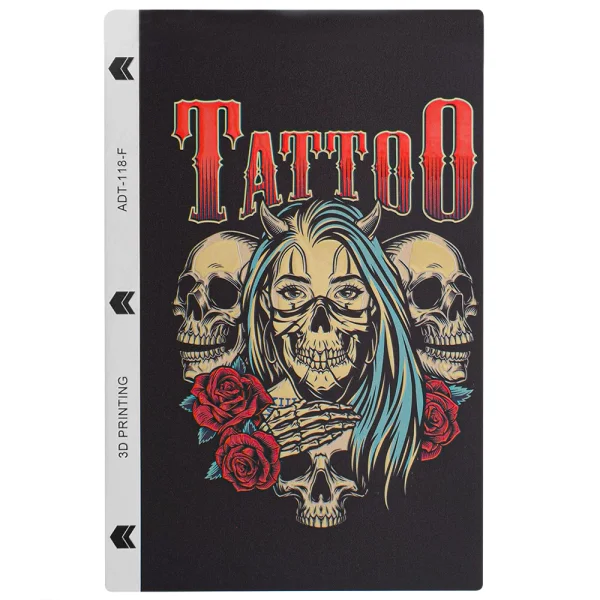 Custom Cut Phone Foil Protector (Back), Tattoo 3D 3