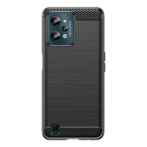 Силиконов Калъф Carbon Fibre Brushed за Realme C31, черен