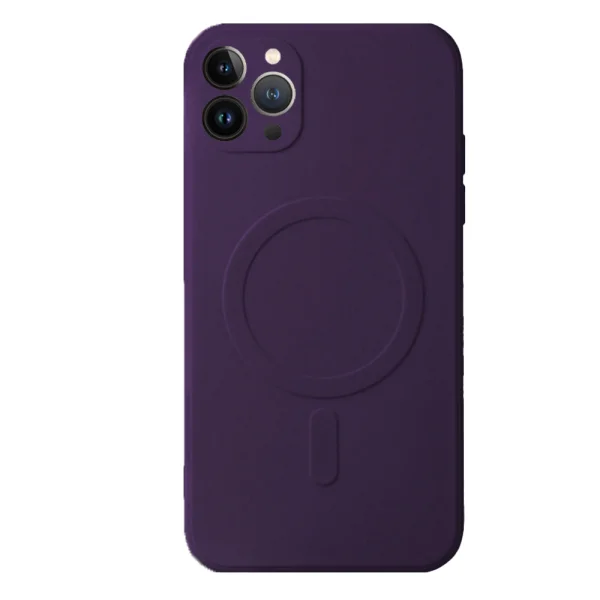 Silicone Case Silicone Mag Cover for iPhone 14 Pro, dark purple 2