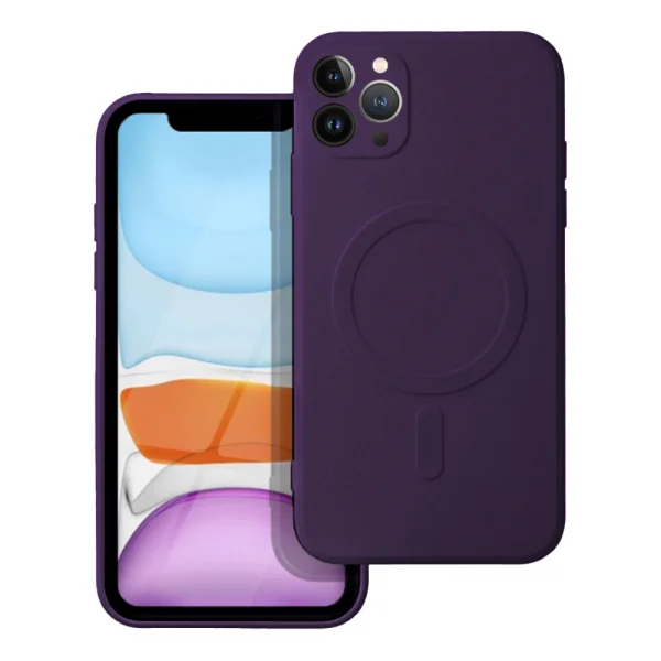 Silicone Case Silicone Mag Cover for iPhone 14 Pro, dark purple 1