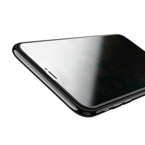 Стъклен протектор 5D Full Glue PRIVACY за iPhone 12 Pro Max, Черен 4