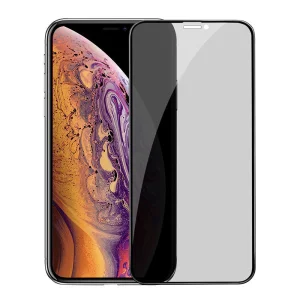 Стъклен протектор 5D Full Glue PRIVACY за iPhone 12 Pro Max, Черен