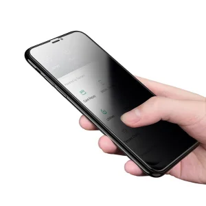 Стъклен протектор 5D Full Glue PRIVACY за iPhone 12 Pro Max, Черен 3