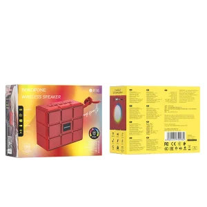 Преносима колонка Borofone BR16 Gage, Bluetooth, червен 3