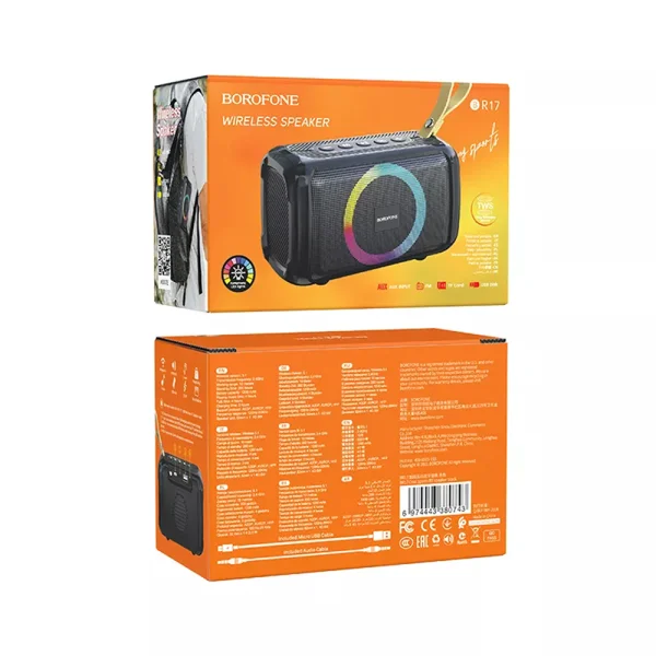 Portable speaker Borofone BR17 Cool Sports, Bluetooth, black 4