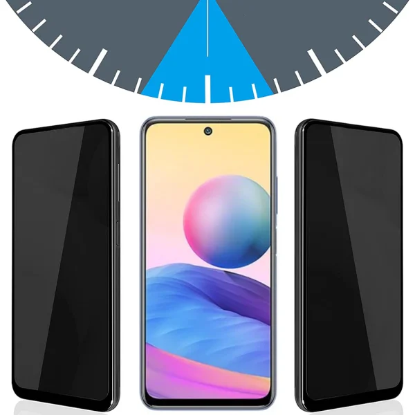 Hydrogel protector Privacy for Xiaomi Redmi Note 10 5G, front shell 2