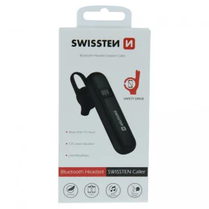 Безжична Bluetooth слушалка SWISSTEN CALLER,черен 3