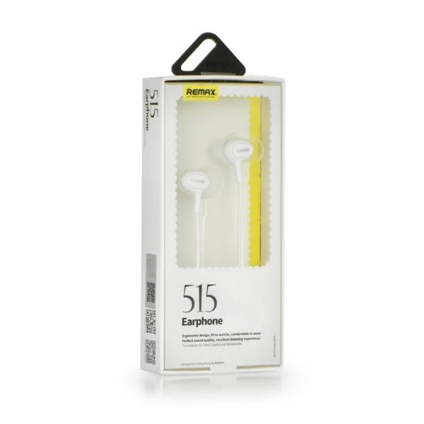 Слушалки с микрофон REMAX 3.5mm RM-515 , Бял 3