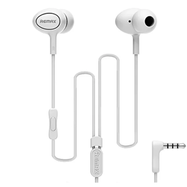 Слушалки с микрофон REMAX 3.5mm RM-515 , Бял 2