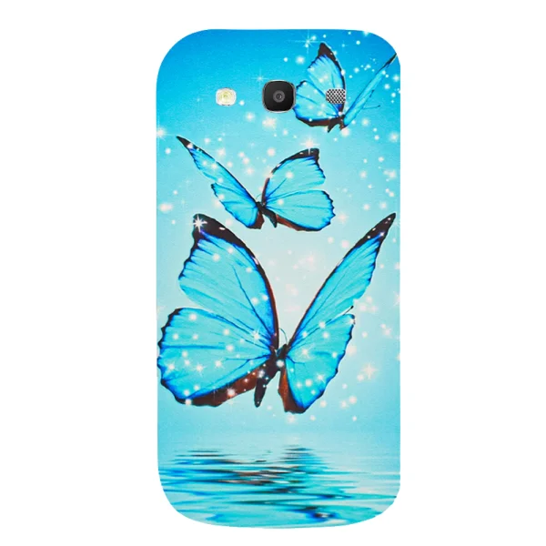 Фолио Протектор за гърба на Samsung Galaxy S3, Синя Пеперуда 1