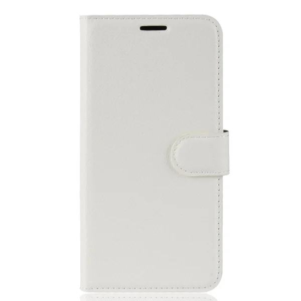 Litchi Wallet Case for Xiaomi Mi 8 Lite, White 1