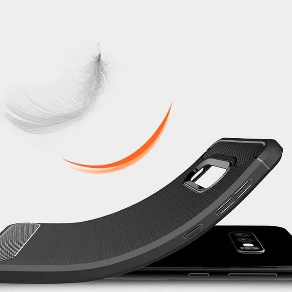 Силиконов Калъф Carbon за Samsung Galaxy S10e, Черен 5