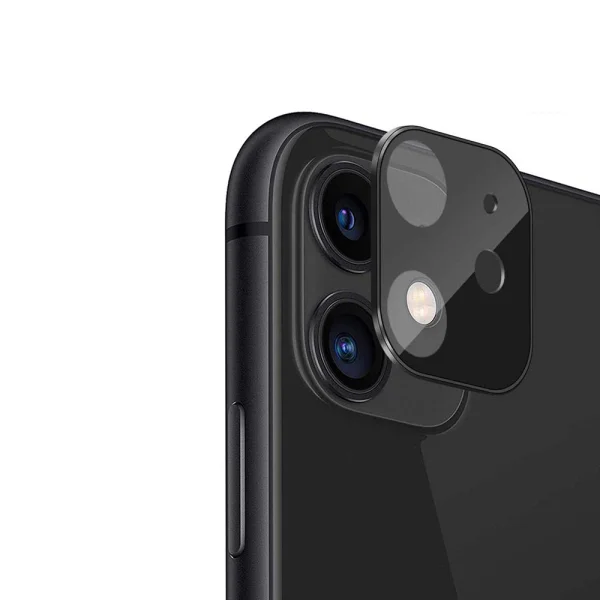 Tempered Glass Camera Protector for iPhone 11 6.1 inch 3D, black 1