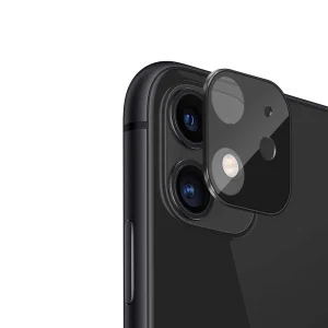 Стъклен Протектор за камера на iPhone 11 6.1 inch 3D, черен
