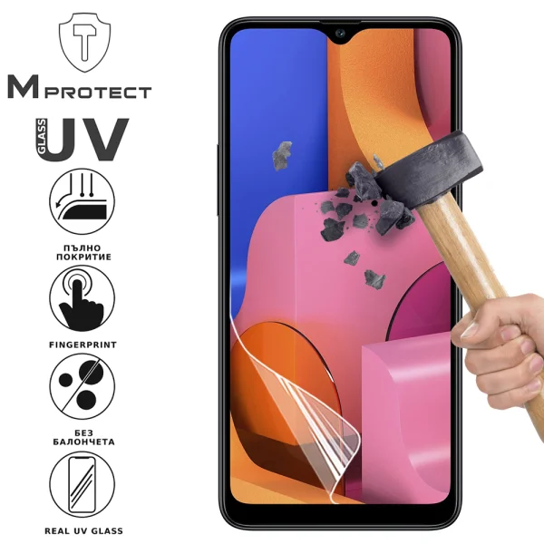 Hydrogel protector UV Flexible Glass for Samsung Galaxy A20s, front shell 1