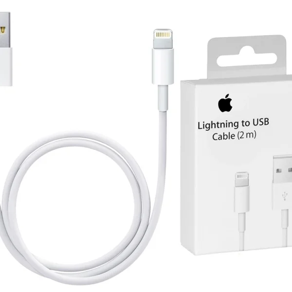 Cable Apple MD819 iPhone 5 Lightning 2m, White 1