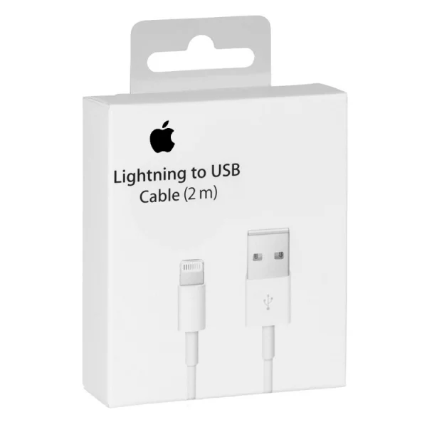 Cable Apple MD819 iPhone 5 Lightning 2m, White 3