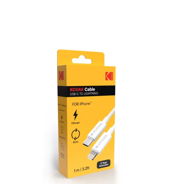 KODAK Type C to Lightning Cable, 1m, white 3