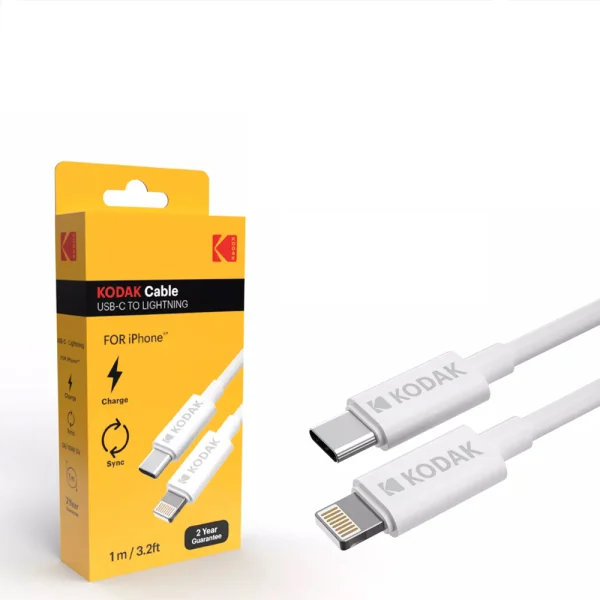 KODAK Type C to Lightning Cable, 1m, white 2