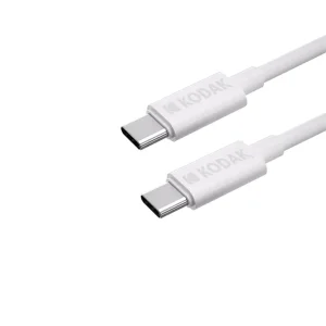 Кабел KODAK от USB-C към USB-C,1m, бял