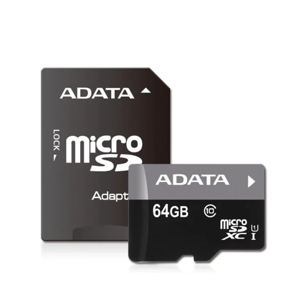 Карта Памет с Адаптер 64GB ADATA, MICRO SDHC+ADAP UHS-I CLASS10 1