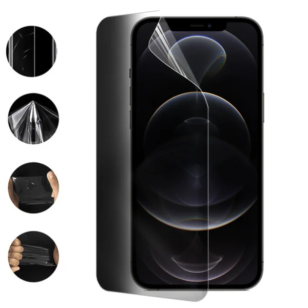 Хидрогел протектор Privacy за iPhone 12 Pro Max, Front Shell 1