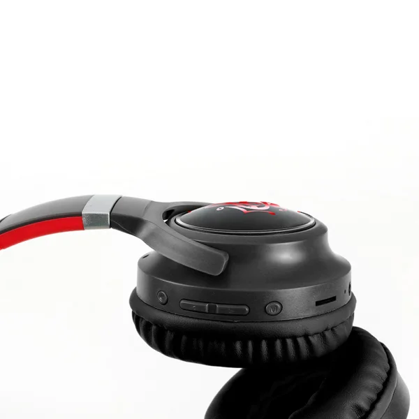 Слушалки GJBY Bluetooth Headphones HZ-BT633, черно и червено 4