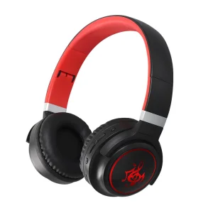 Слушалки GJBY Bluetooth Headphones HZ-BT633, черно и червено