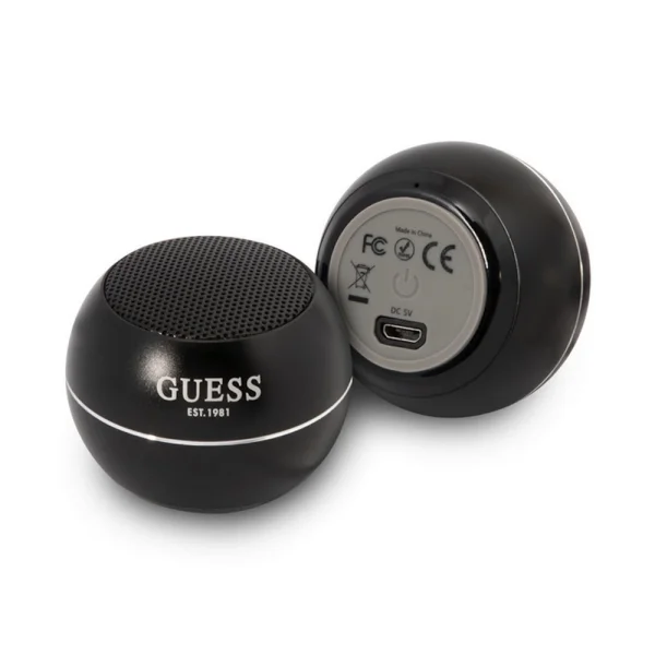 Преносима колонка GUESS Mini Bluetooth Speaker, 3W, 4H, черен 3