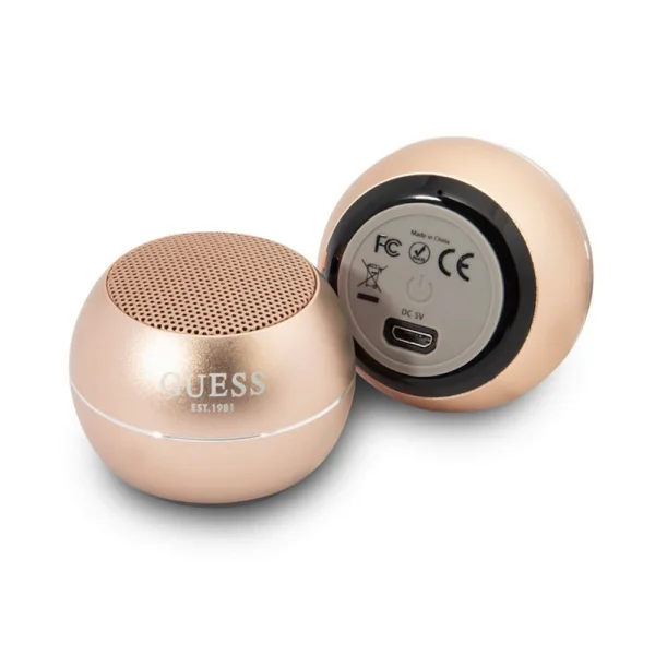 Portable speaker GUESS Mini Bluetooth Speaker, 3W, 4H, gold 2