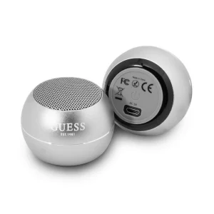 Преносима колонка GUESS Mini Bluetooth Speaker, 3W, 4H, сребрист 3