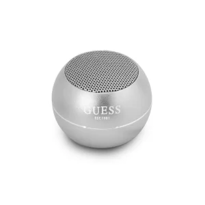 Преносима колонка GUESS Mini Bluetooth Speaker, 3W, 4H, сребрист