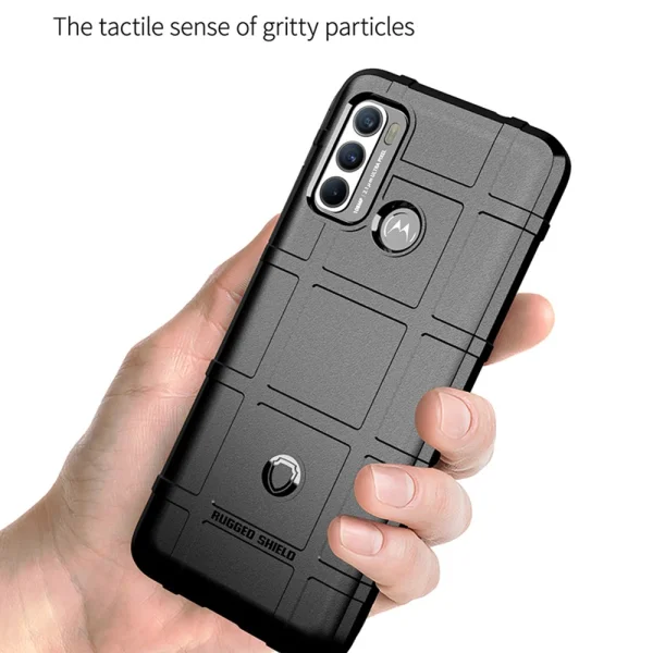 Удароустойчив Калъф Grid за Motorola Moto G60 / Moto G40 Fusion, Черен 2