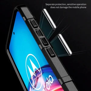 Удароустойчив Калъф Grid за Motorola Moto G60 / Moto G40 Fusion, Черен 5