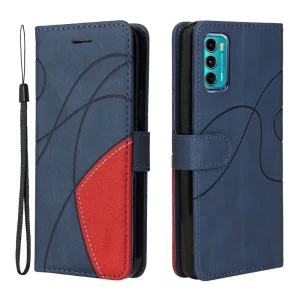 Калъф Тефтер Wallet Stand за Motorola Moto G60 / G40 Fusion, Син