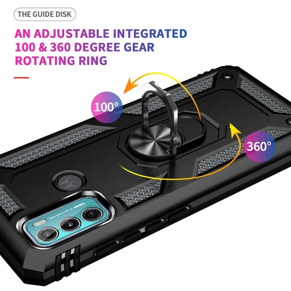 Удароустойчив калъф Hybrid Cover за Motorola Moto G60/G40 Fusion, Черен 5